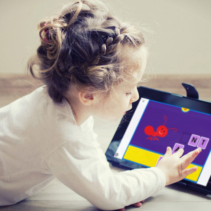 Girl Playing Anywhere Teacher Game